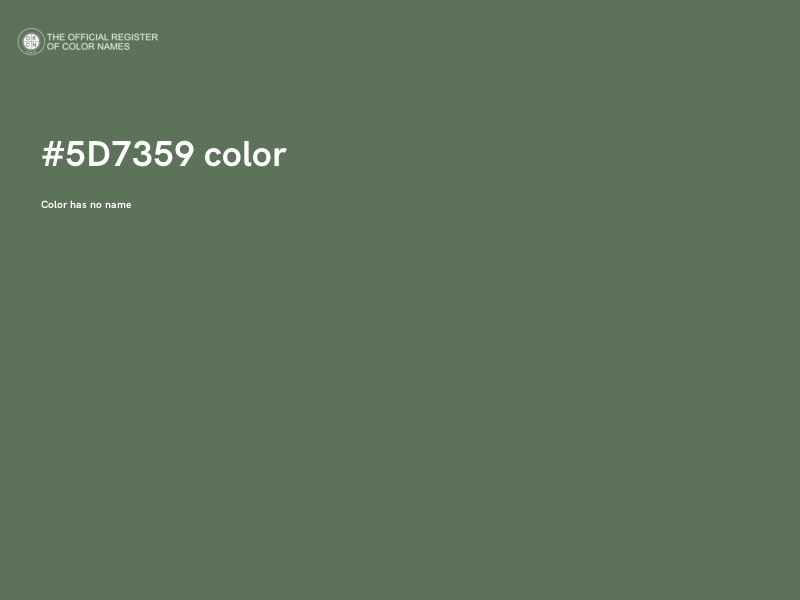 #5D7359 color image