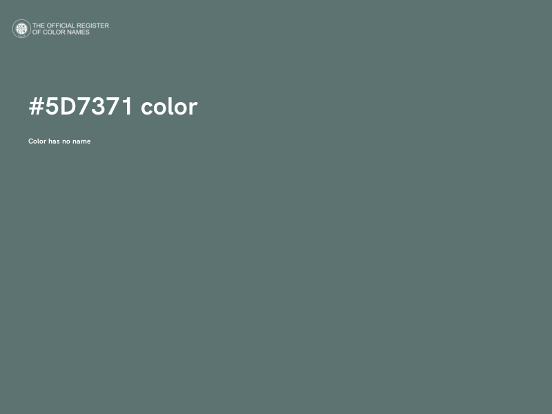 #5D7371 color image