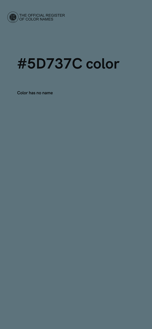 #5D737C color image