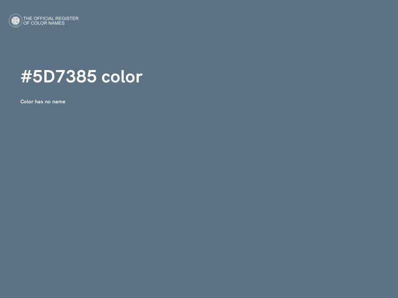#5D7385 color image