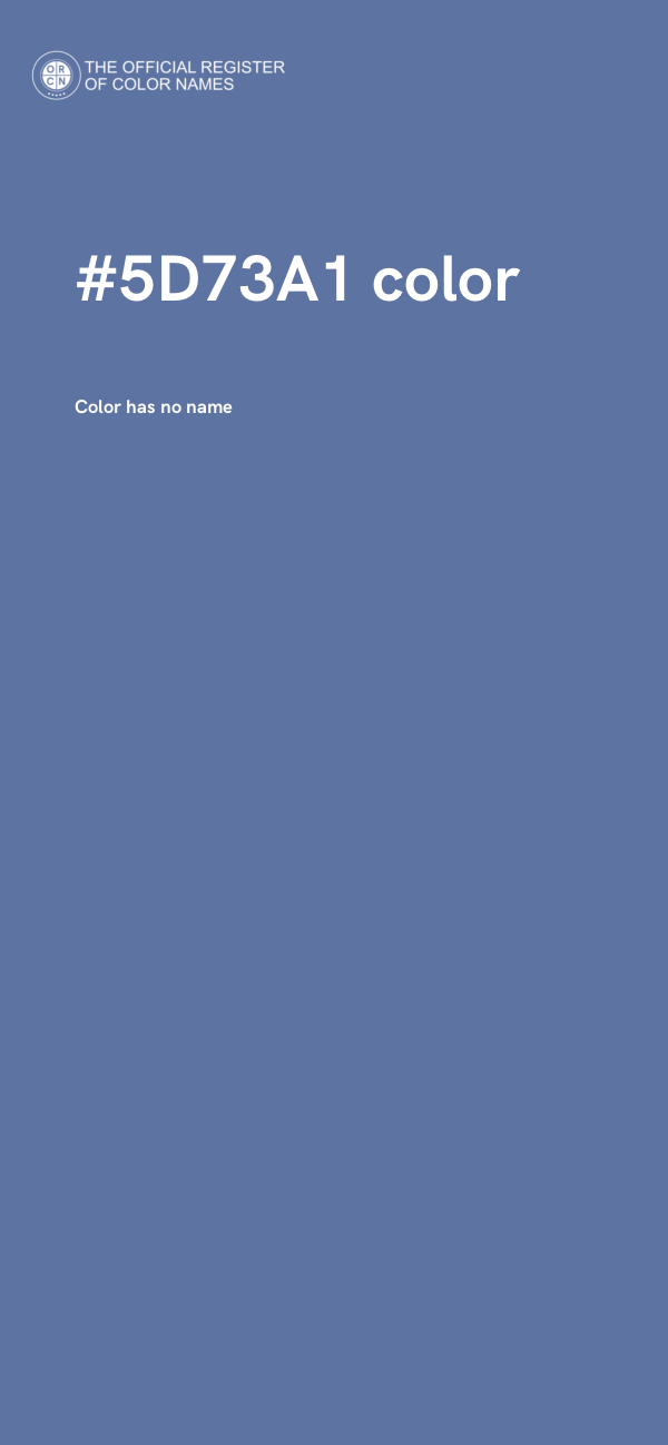 #5D73A1 color image