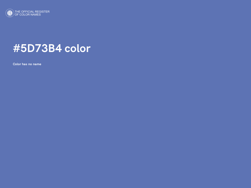 #5D73B4 color image