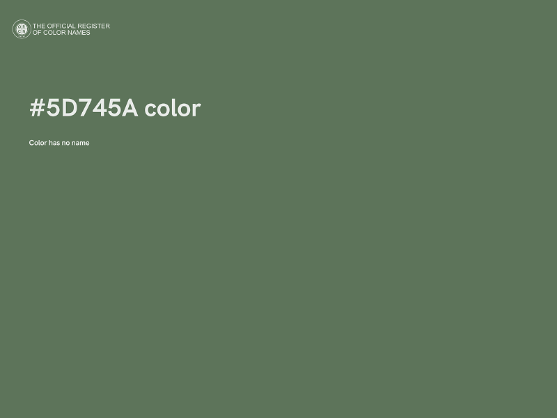 #5D745A color image