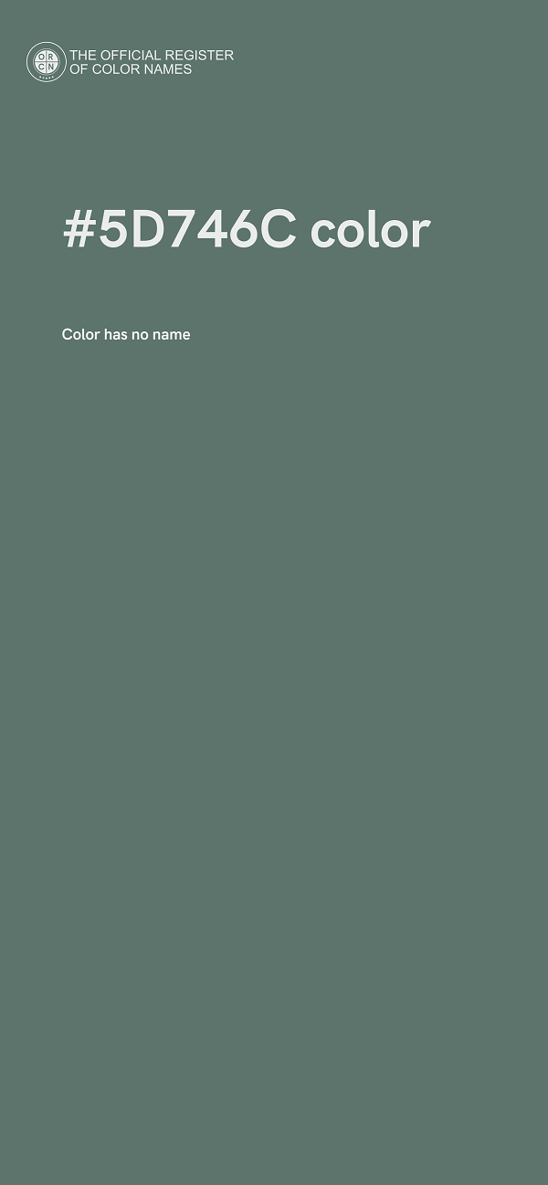 #5D746C color image