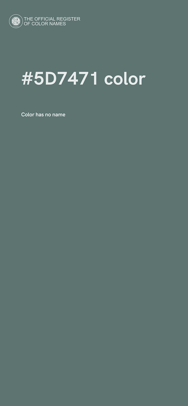 #5D7471 color image