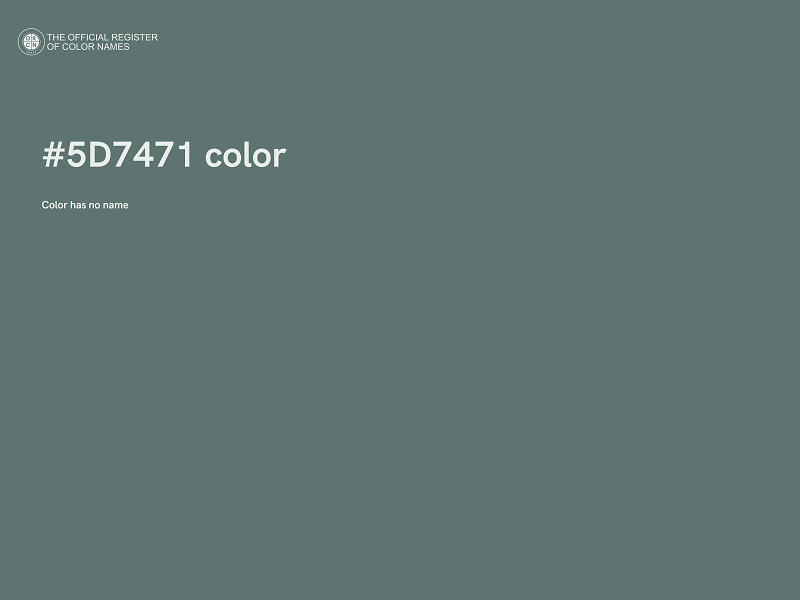 #5D7471 color image