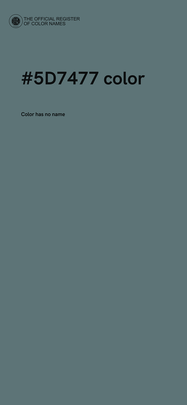 #5D7477 color image