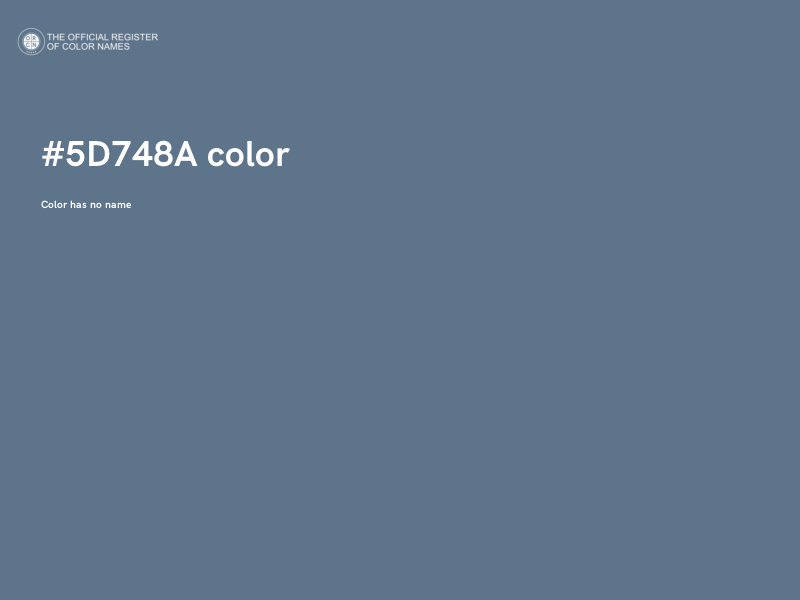 #5D748A color image