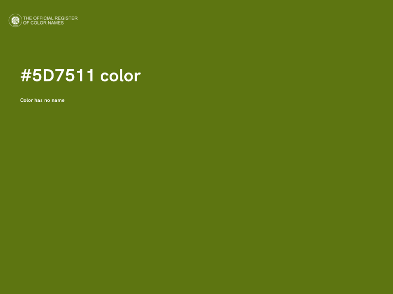 #5D7511 color image