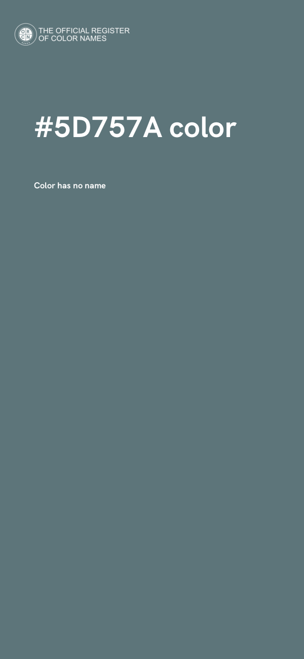 #5D757A color image