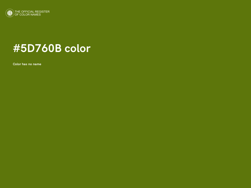 #5D760B color image