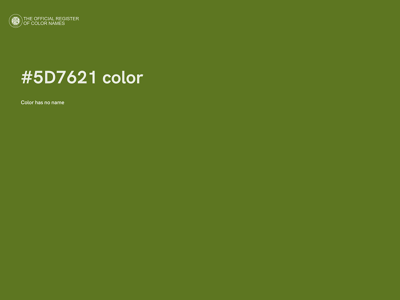 #5D7621 color image