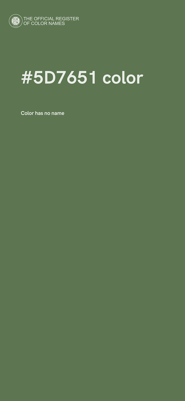 #5D7651 color image