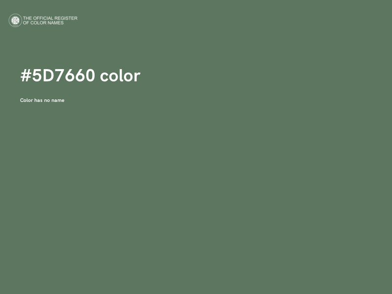 #5D7660 color image