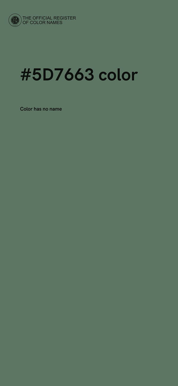 #5D7663 color image
