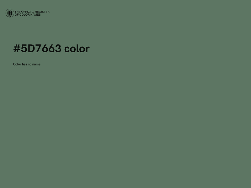 #5D7663 color image