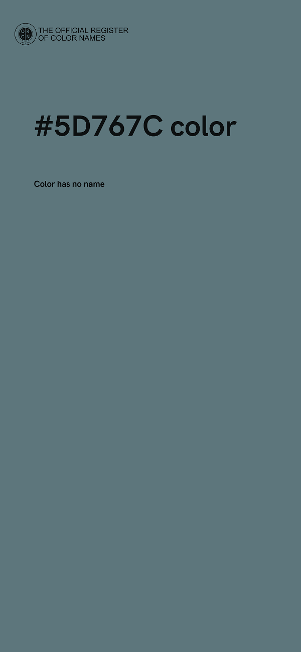 #5D767C color image