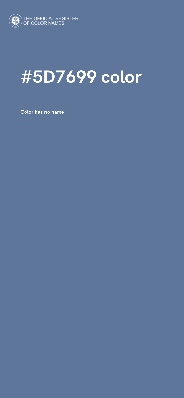 #5D7699 color image
