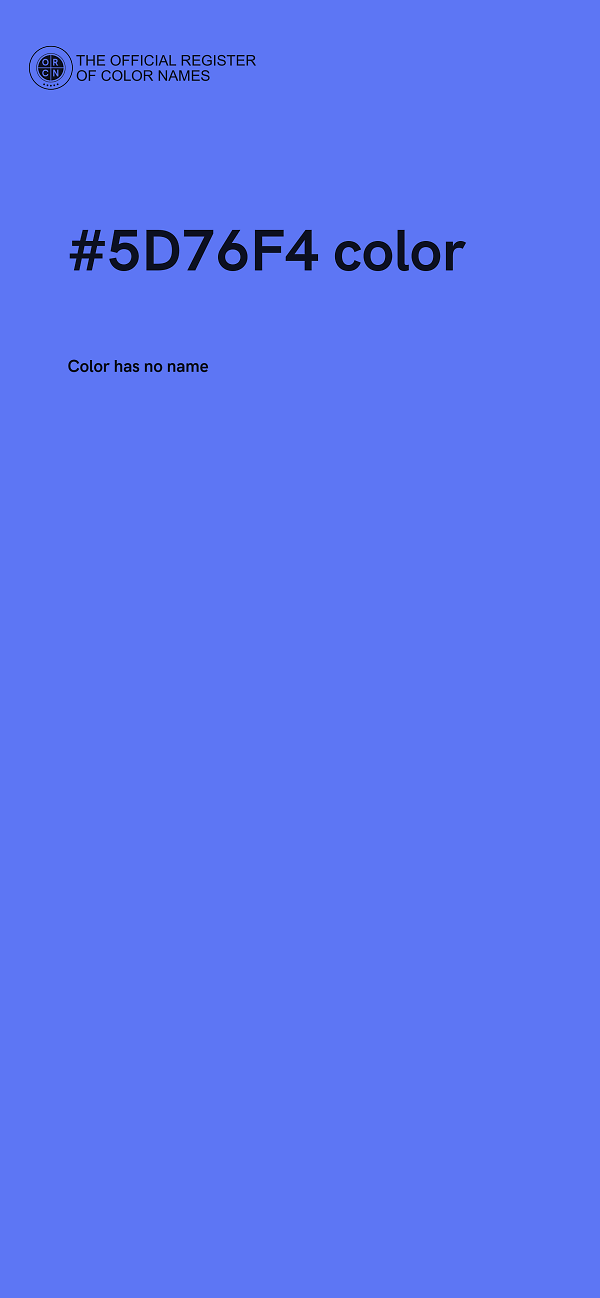 #5D76F4 color image