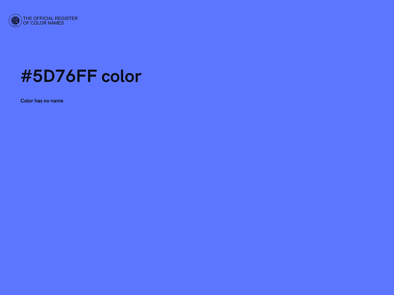 #5D76FF color image