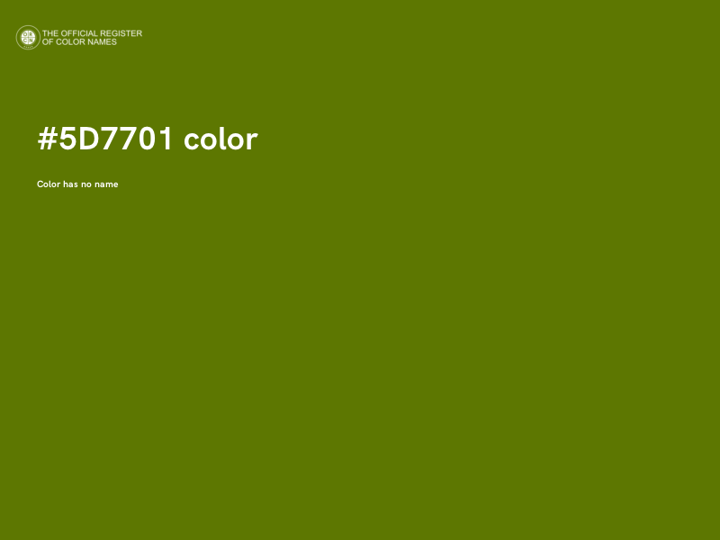 #5D7701 color image