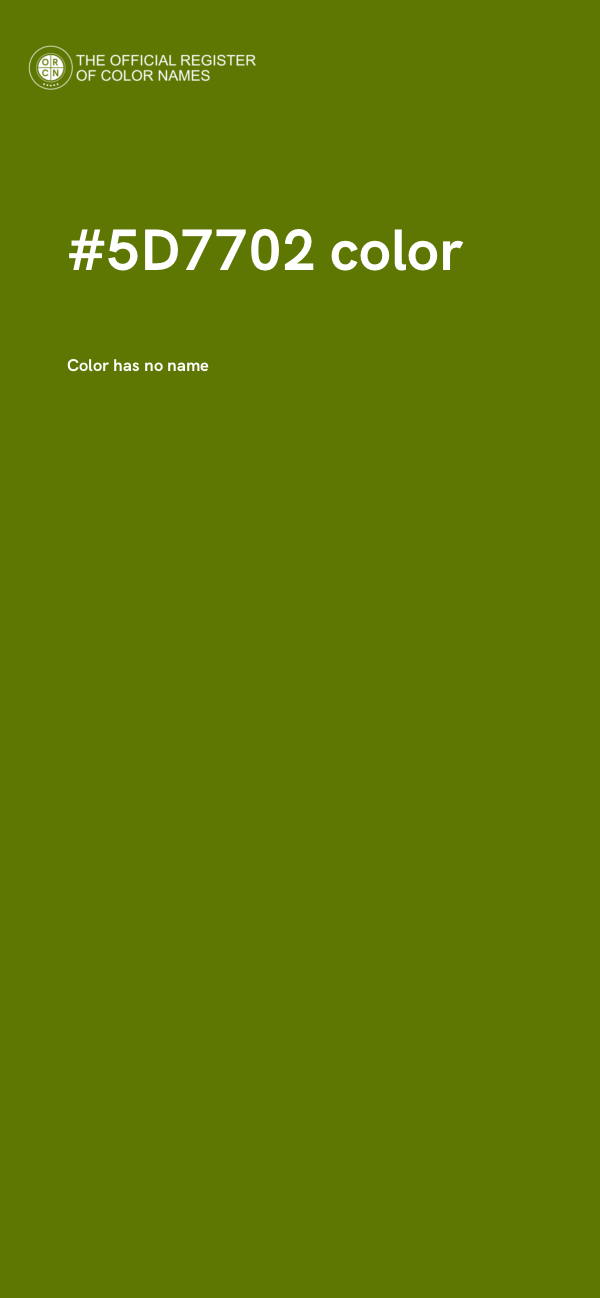 #5D7702 color image