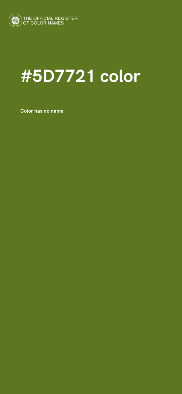 #5D7721 color image