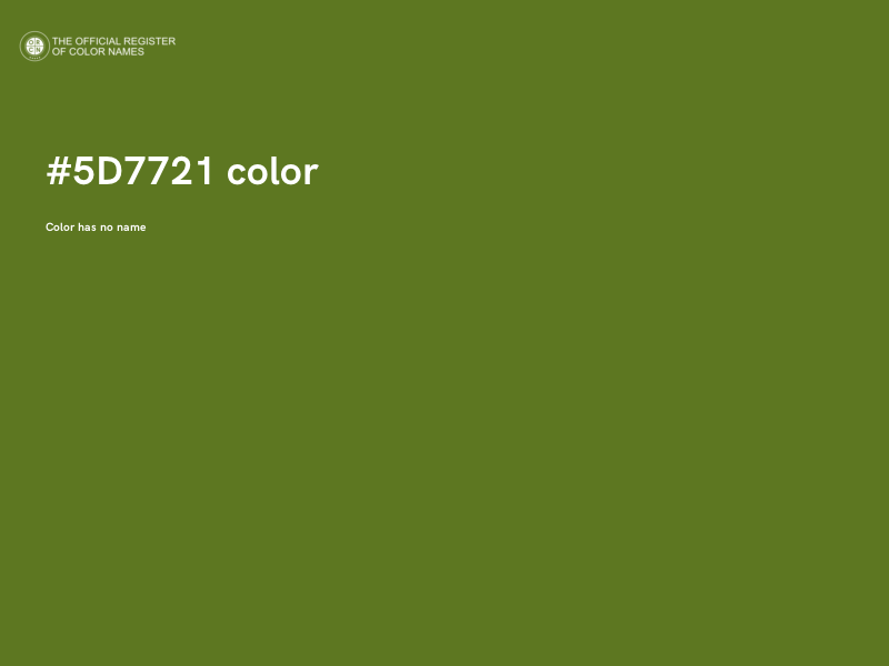 #5D7721 color image