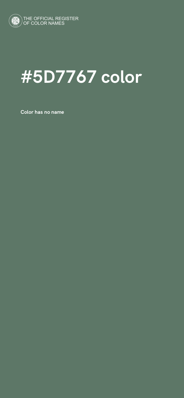 #5D7767 color image