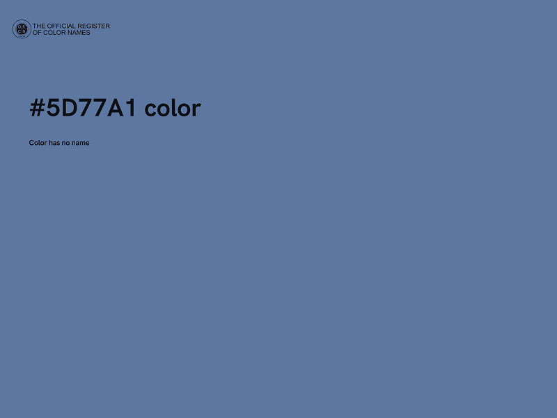 #5D77A1 color image