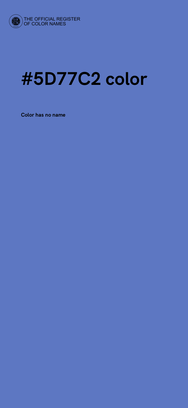 #5D77C2 color image