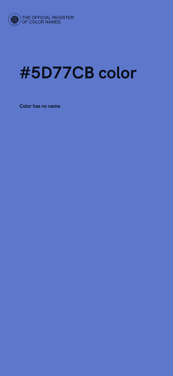 #5D77CB color image
