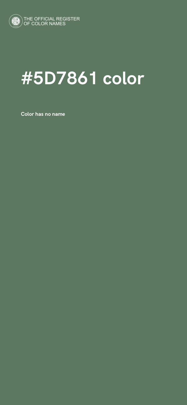 #5D7861 color image