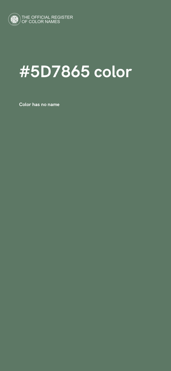 #5D7865 color image
