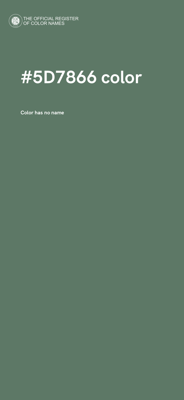 #5D7866 color image
