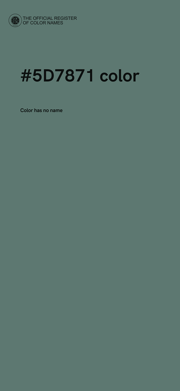 #5D7871 color image