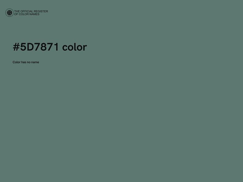 #5D7871 color image