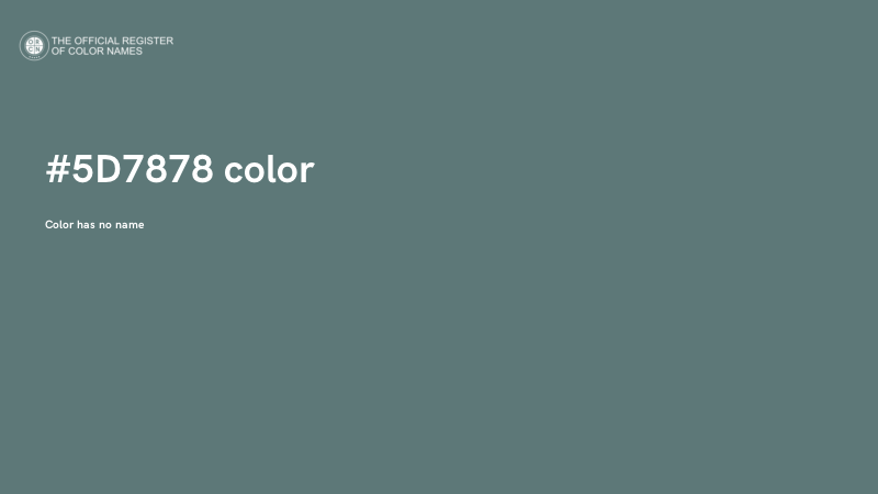 #5D7878 color image