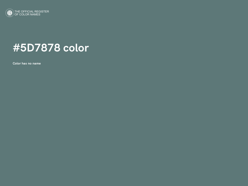 #5D7878 color image