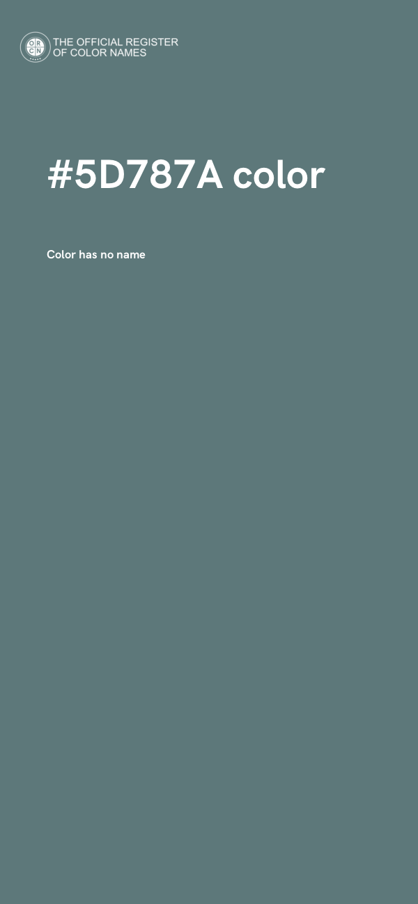 #5D787A color image