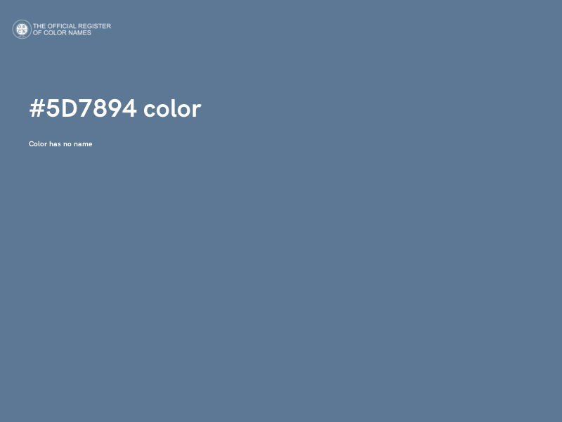 #5D7894 color image