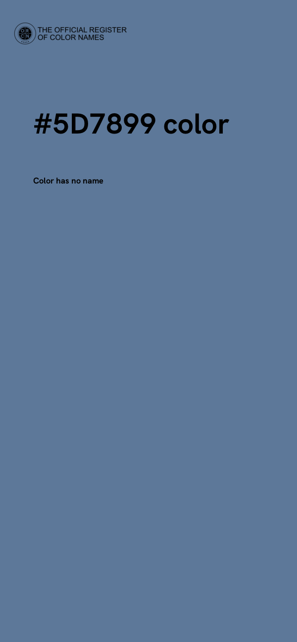 #5D7899 color image