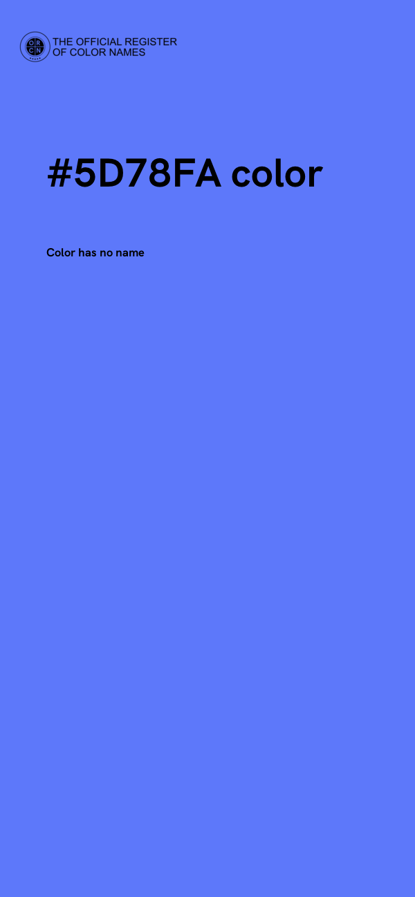 #5D78FA color image