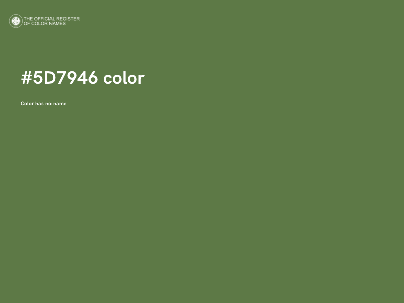 #5D7946 color image