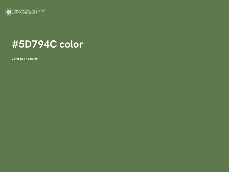 #5D794C color image
