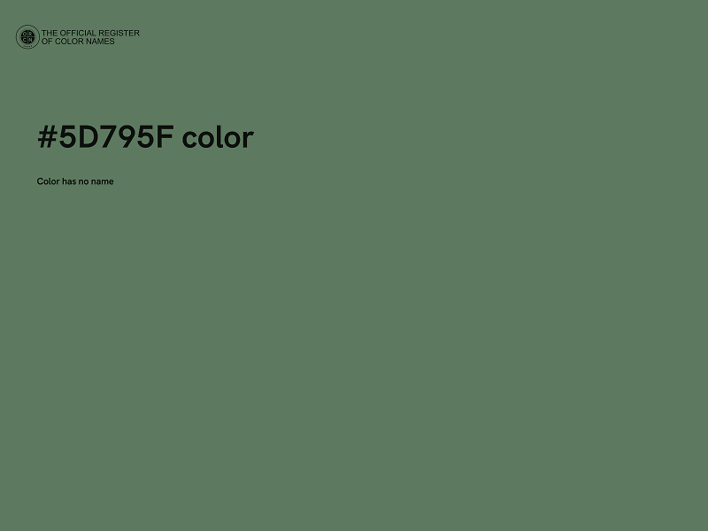 #5D795F color image