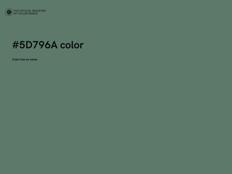 #5D796A color image