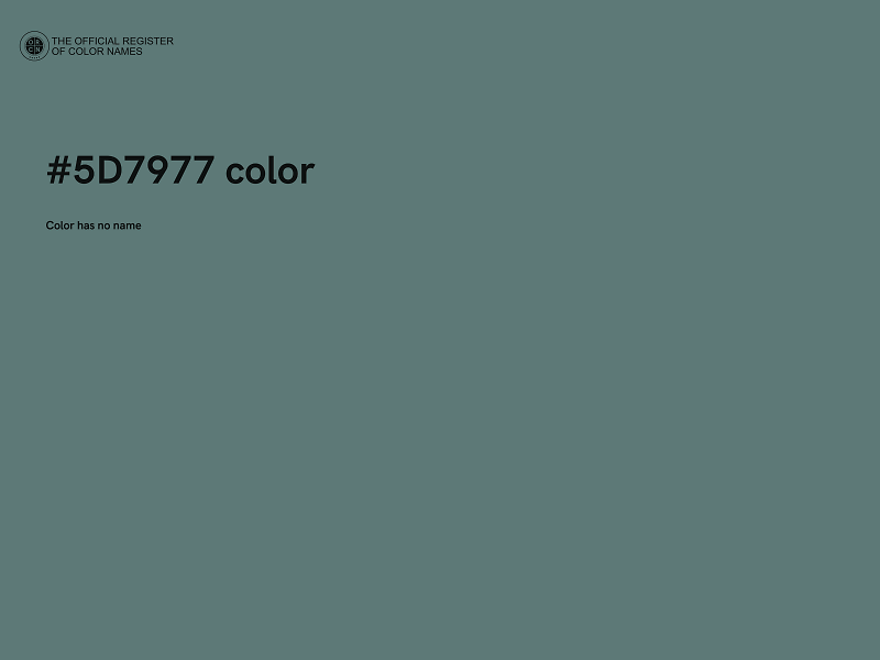 #5D7977 color image