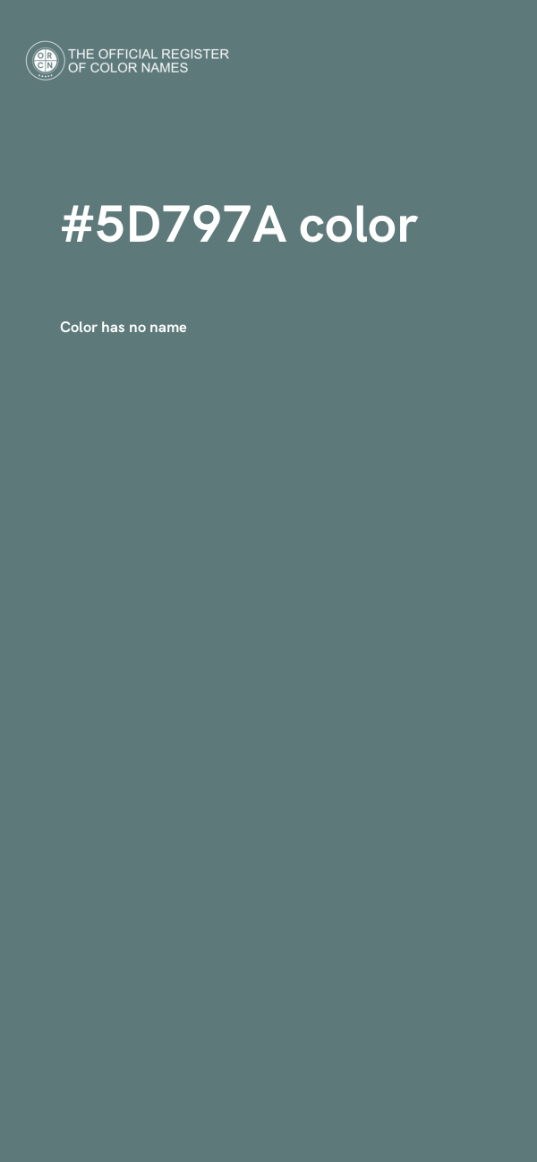 #5D797A color image