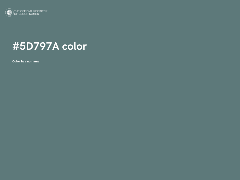 #5D797A color image
